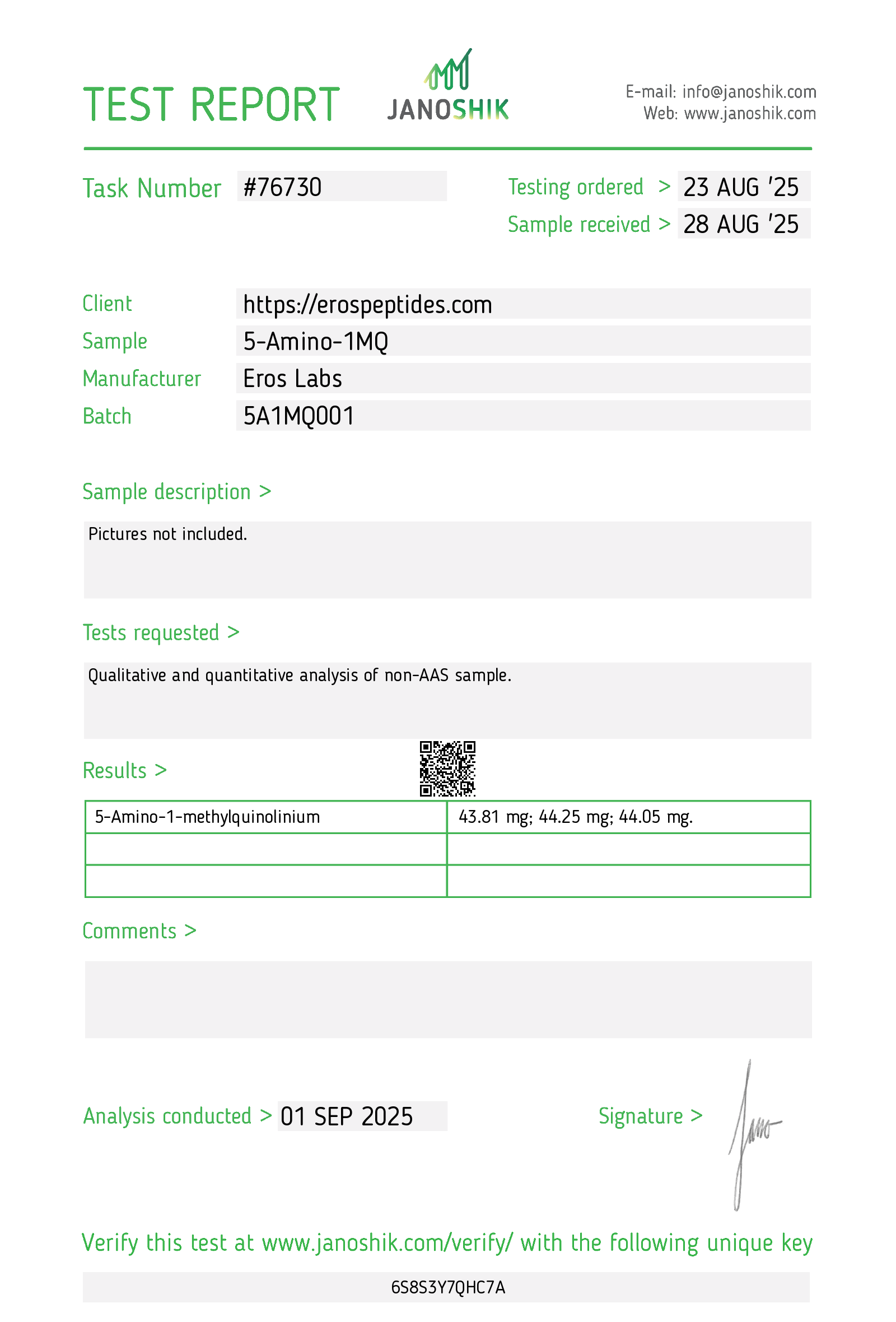 5-Amino-1MQ 40MG